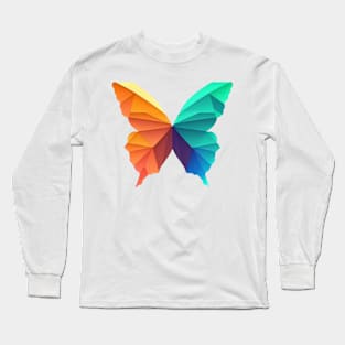 Butterfly Flight - Minimalist butterfly design for the environment Long Sleeve T-Shirt